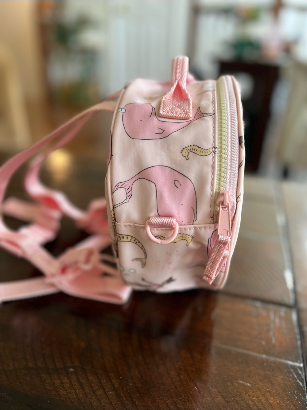 12 Little x Sarah Jane Narwhal Mermaid Mini Backpack Toddler Pink Preschool Bag - Picture 6 of 8